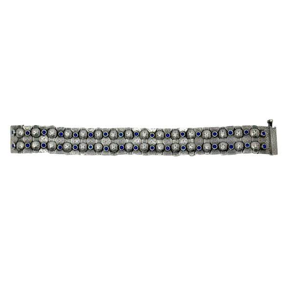 Sterling Silver & Lapis Lazuli Bracelet