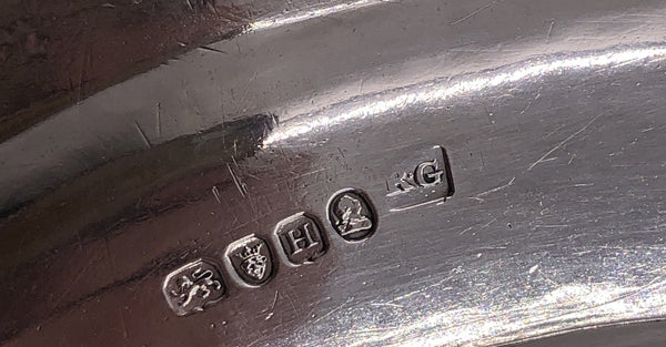 Pair of Robert Garrard I English Sterling Silver Meat Platters or Trays from 1803 (Georgian Era)