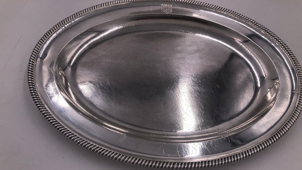 Pair of Robert Garrard I English Sterling Silver Meat Platters or Trays from 1803 (Georgian Era)