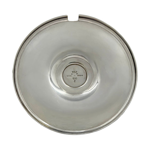Georg Jensen Sterling Silver and Glass Marmalade/ Honey Bowl/ Jar in Pattern #600C