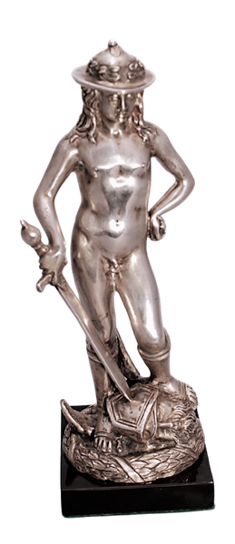 Silver Statue of David after Donatello