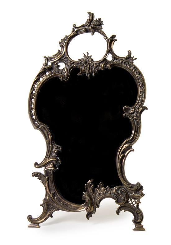 Louis XV Style Silver-Plate Dressing Mirror