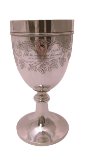 Early American Coin Silver Goblet