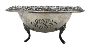 Kirk & Son Repousse Sterling Silver Footed Dessert Bowl