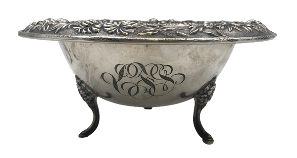 Kirk & Son Repousse Sterling Silver Footed Dessert Bowl