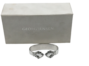 Georg Jensen by Rohde Sterling Silver Napkin Ring Holder in Acorn Pattern in Fitted Box