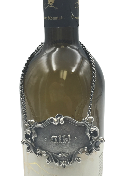 Buccellati Italian Sterling Silver Gin Claret Bar Jug Label