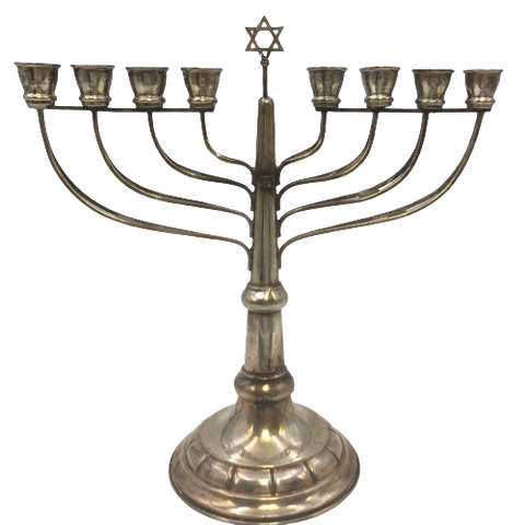 Continental Silver Austrian Hannukah Menorah