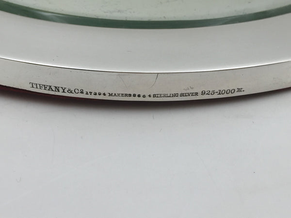 Tiffany & Co. 1909 Sterling Silver Mirrored Platter in Art Deco Style