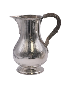 Georgian or Scottish Sterling Silver Beer Pitcher