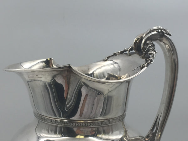 Gorham Coin Silver Pitcher Ewer from 1850s