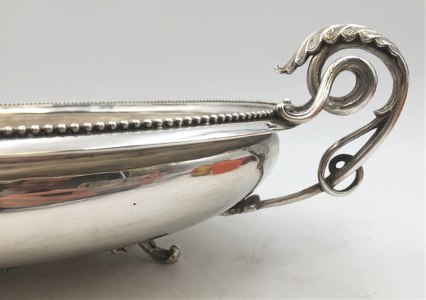 Austrian Continental Silver 19th Century Ornate Centerpiece Bowl