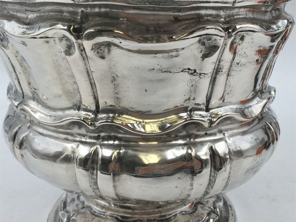 Monumental Continental Silver Wine Cooler / Vase