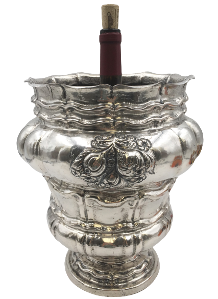 Monumental Continental Silver Wine Cooler / Vase