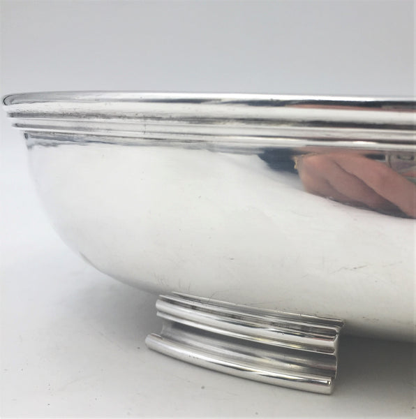 Finnish Mid-Century Modern Silver Centerpiece in Mid-Century Modern style