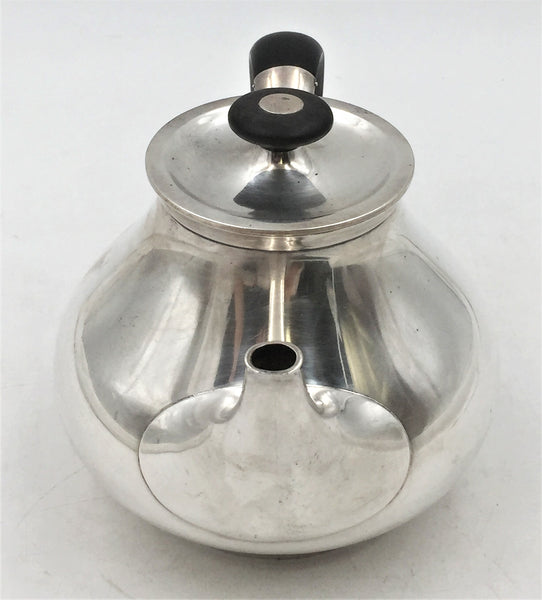 Gorham Sterling Silver 1956 Tea Pot in Mid-Century Modern Style