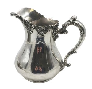 Black, Starr & Frost Sterling Silver Pitcher Jug in Art Nouveau Style with Dimensional Flowers