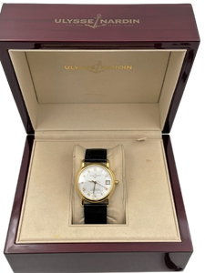 Ulysse Nardin 18k Gold Automatic Chronometer San Marco Watch #131-88 6012