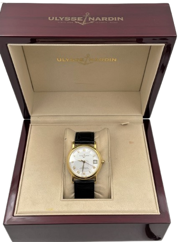 Ulysse Nardin 18k Gold Automatic Chronometer San Marco Watch #131-88 6012