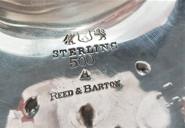 Reed & Barton Sterling Silver Compote in Art Nouveau Style Les Cinq Fleurs
