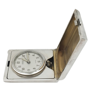 Tiffany & Co. Sterling Silver Foldable Concord Clock from 1920s