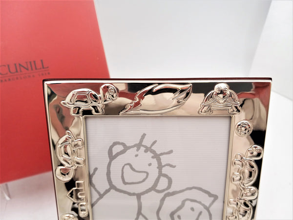 Cunill Sterling Silver Child Turtle Picture Frame -- New In Box