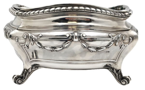 Tetard French 950 Silver Early 20th Century Centerpiece Bowl in Rococo Style