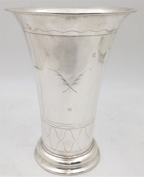 Anderson Swedish Silver 1938 Vase in Mid-Century Modern Style