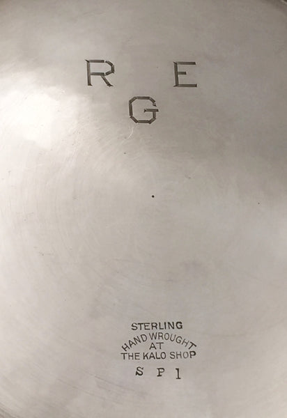 Kalo Sterling Silver Chicago Arts & Crafts Hammered Bowl