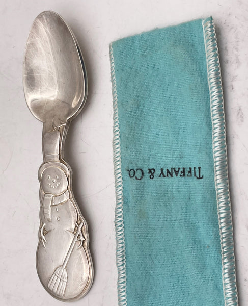 Tiffany & Co. Sterling Silver Snowman Child Spoon