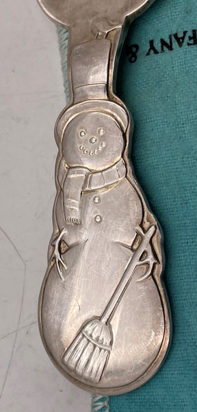 Tiffany & Co. Sterling Silver Snowman Child Spoon