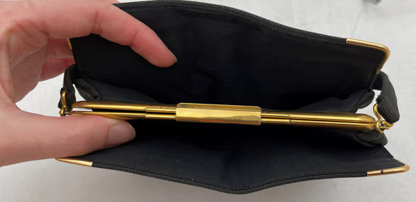 Tiffany & Co. Black Evening Bag with 14k Gold