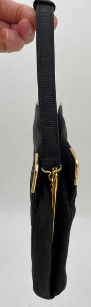 Tiffany & Co. Black Evening Bag with 14k Gold