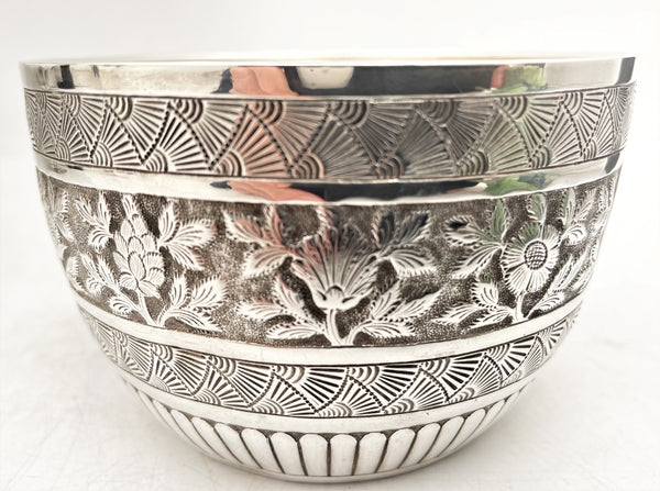 William Evans Sterling Silver 1881 Victorian Bowl