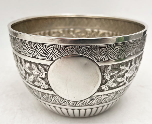 William Evans Sterling Silver 1881 Victorian Bowl