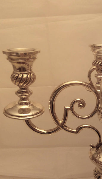 Austrian Silver Four Light Candelabra Art Deco