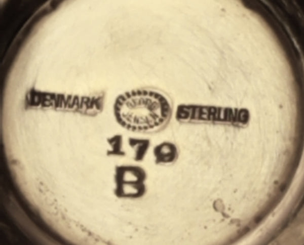 Georg Jensen Sterling Silver Creamer & Sugar Bowl