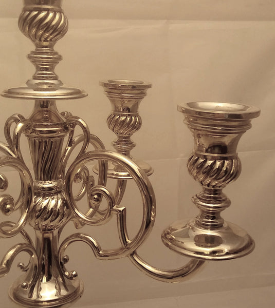 Austrian Silver Four Light Candelabra Art Deco