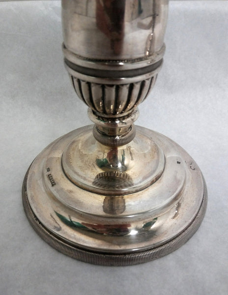 Pair of Continental Silver Candlesticks by Gerike