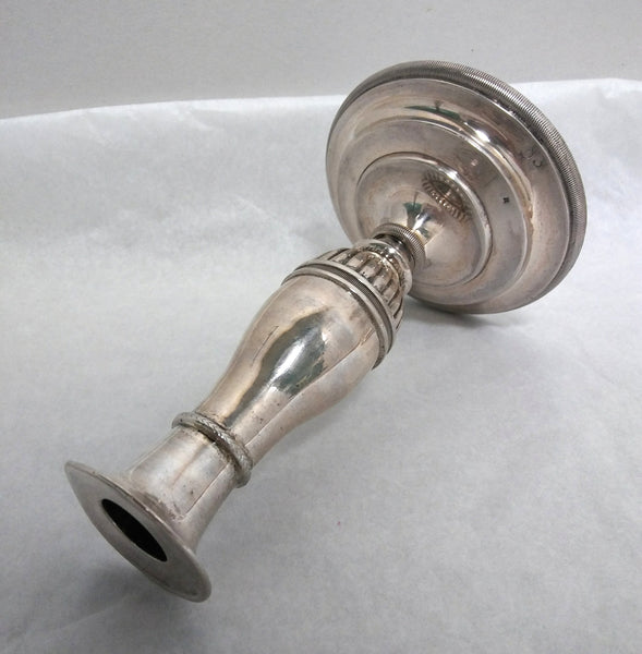 Pair of Continental Silver Candlesticks by Gerike